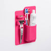 Accessoire-salle-de-bain-Porte-Brosse-a-Dents-Dentifrice-Rasoir-en-Silicone-Rose