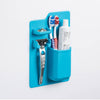 Accessoire-salle-de-bain-Porte-Brosse-a-Dents-Dentifrice-Rasoir-en-Silicone-Bleu