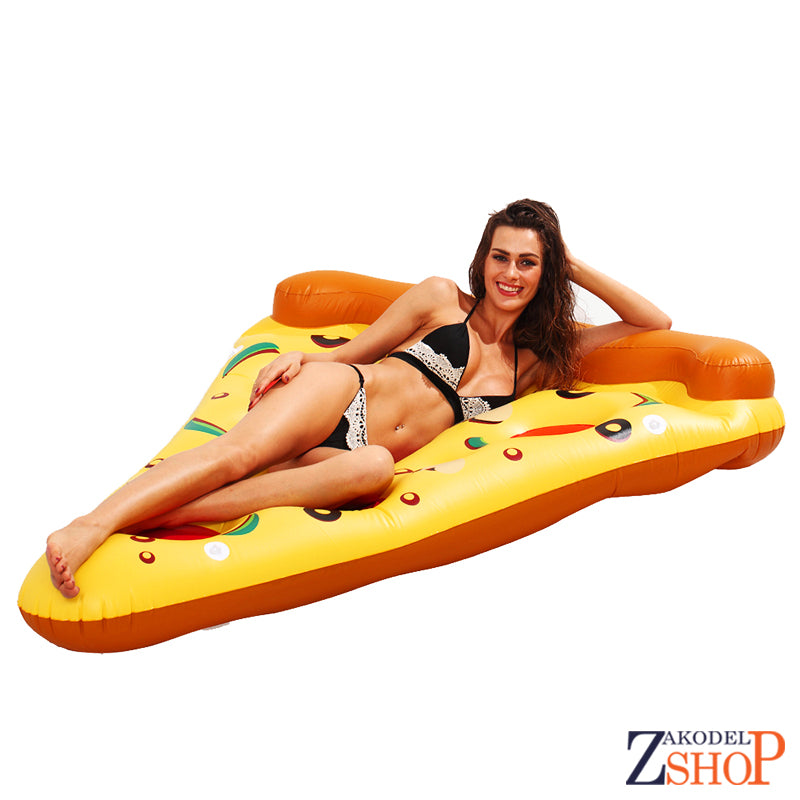 Bouée Tranche de Pizza, matelas de plage ou piscine