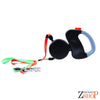 Laisse Rétractable pour 2 Chiens couleur Noir