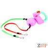 Laisse Rétractable pour 2 Chiens couleur Rose