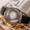 Montre femme décontracté bracelet cuir noir - Zakodelshop
