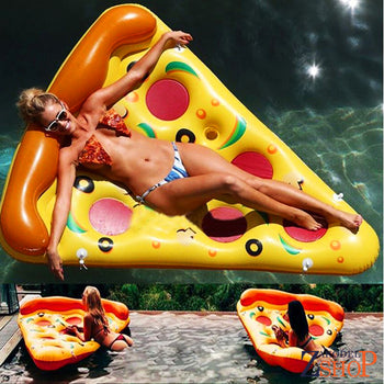 Bouée Géante Gonflable Tranche de Pizza