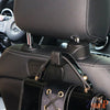 Crochet d'appui-tête de voiture 2-en-1 Support de téléphone + crochet porte bagage