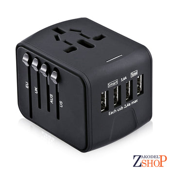 Chargeur Adaptateur de Voyage Universel 4 ports USB